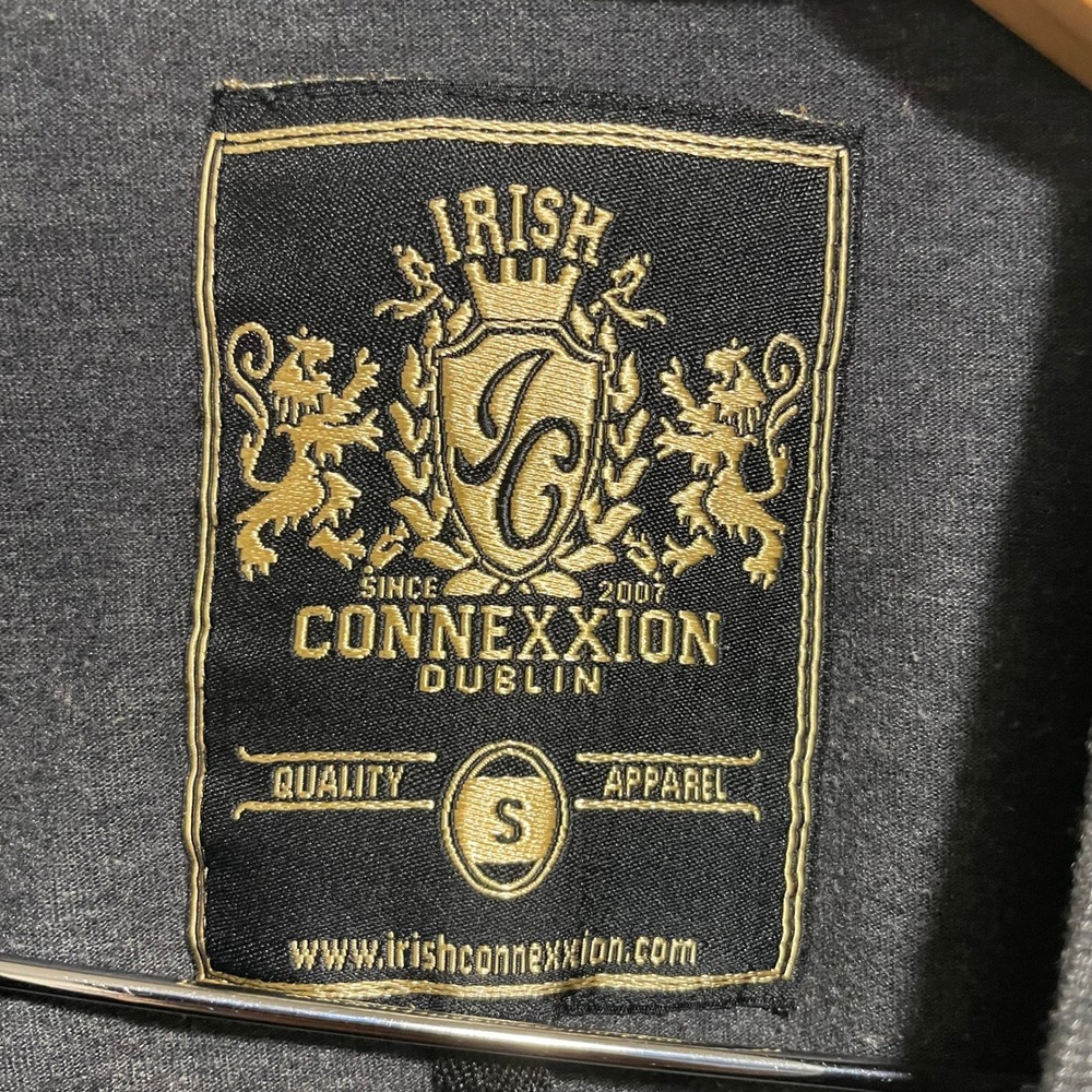 Irish Connexxion Dublin Ireland Graphic T-Shirt Mens Small Gray Short Sleeve Tee - Picture 2 of 6